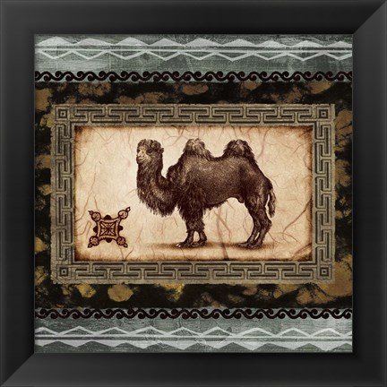 Framed African Expression Square I Print