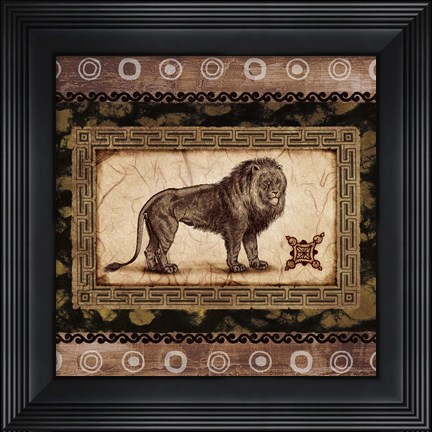 Framed African Expression Square II Print