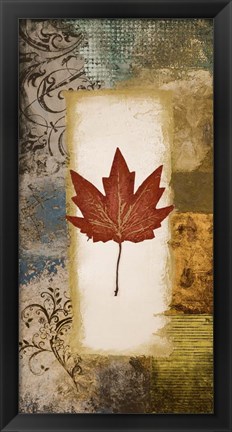 Framed Single Leaf III Print