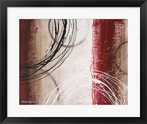 Framed Tricolored Gestures I Print