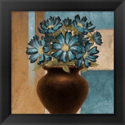 Framed Floral Motif II Print