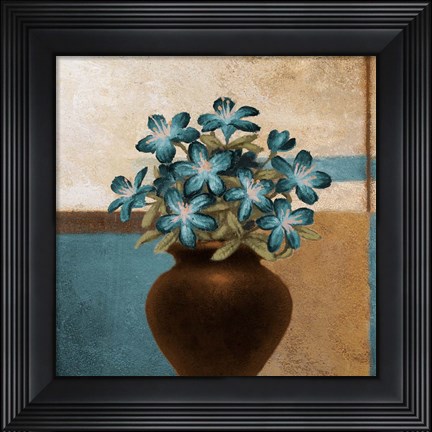 Framed Floral Motif I Print