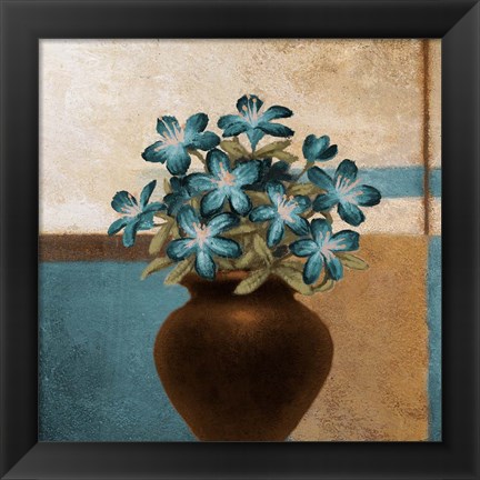 Framed Floral Motif I Print