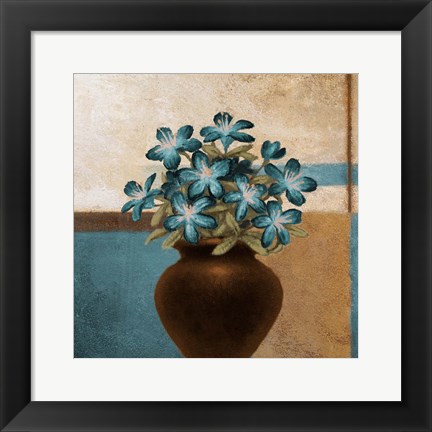 Framed Floral Motif I Print