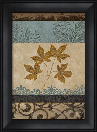 Framed Decorative Leaves Print