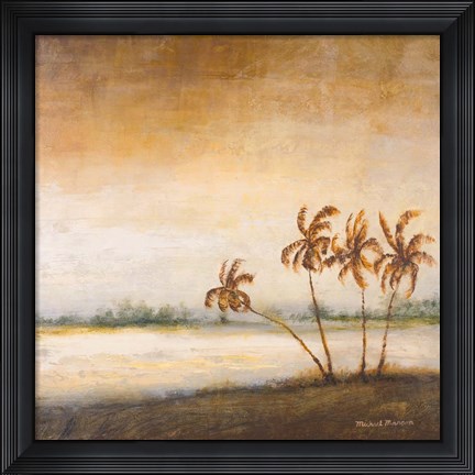 Framed Coastal Romance II Print