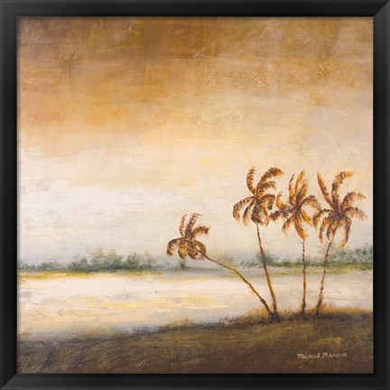 Framed Coastal Romance II Print