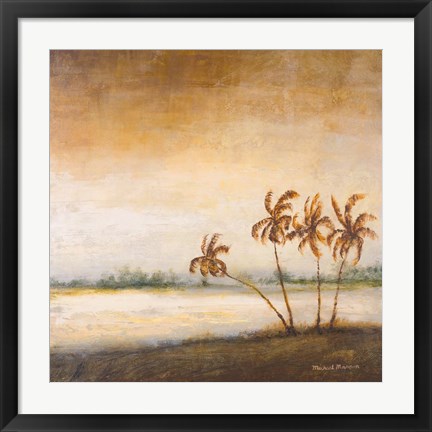 Framed Coastal Romance II Print