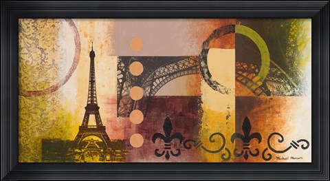 Framed Eiffel I Print