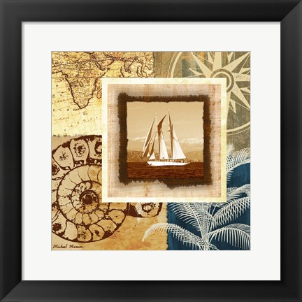 Framed Sailing the Seas I Print