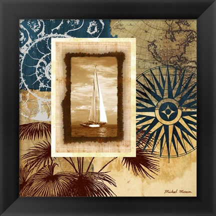 Framed Sailing the Seas II Print