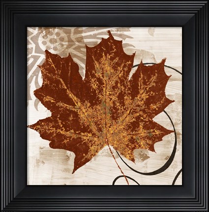 Framed Leaf of the Day I Print