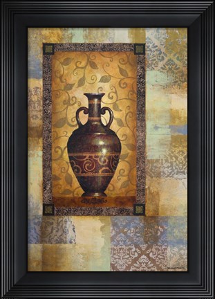 Framed Deep Crimson Vessel II Print