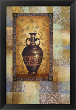 Framed Deep Crimson Vessel II Print