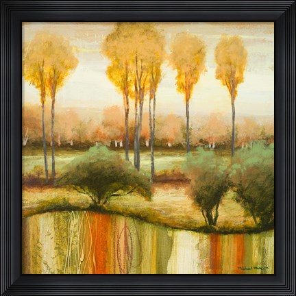 Framed Early Morning Meadow II Print