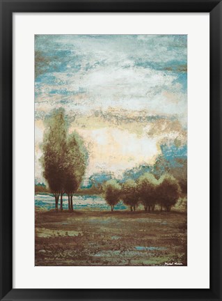 Framed Return to the Blue Open Glow I Print