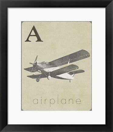 Framed is for Airplane Print