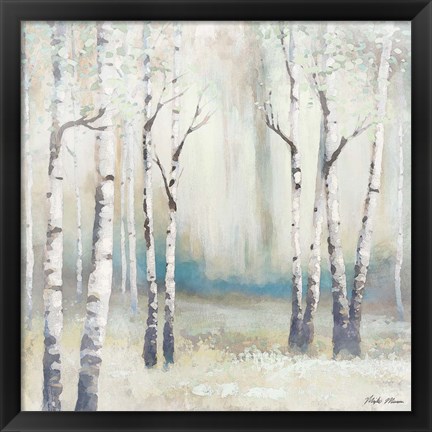 Framed Watercolor December Birch I Print