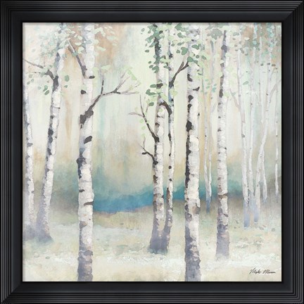 Framed Watercolor December Birch II Print