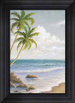 Framed Atlantic Seaside I Print