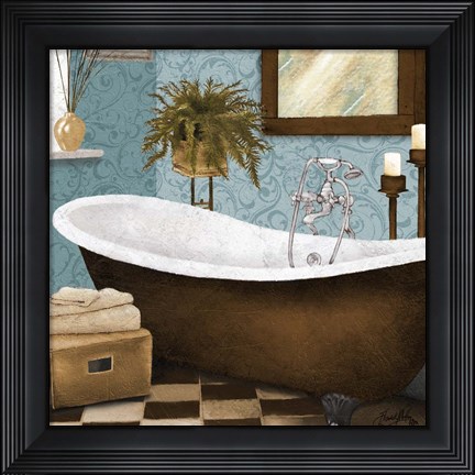 Framed Afternoon Bath II Print