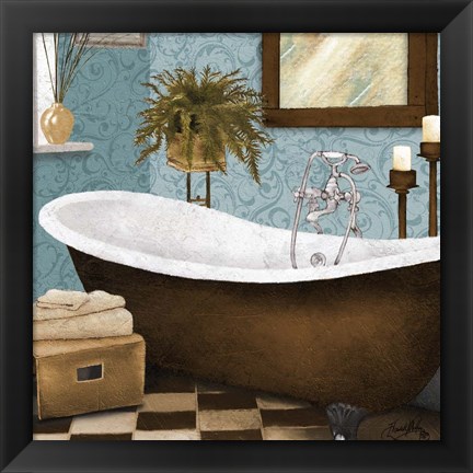 Framed Afternoon Bath II Print