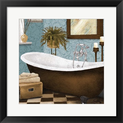 Framed Afternoon Bath II Print