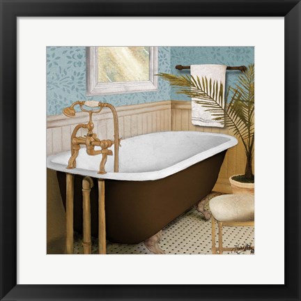 Framed Afternoon Bath I Print