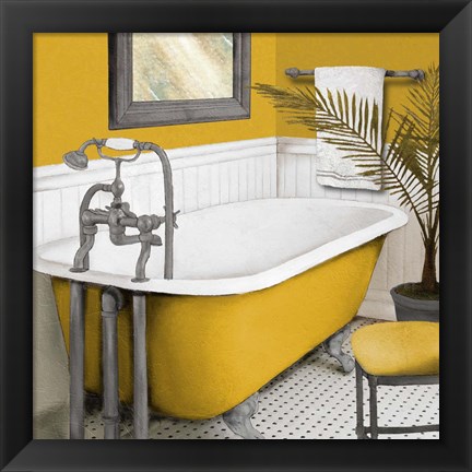 Framed Sunny Bath I Print