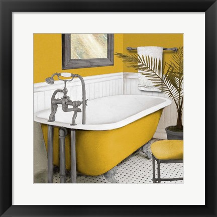 Framed Sunny Bath I Print