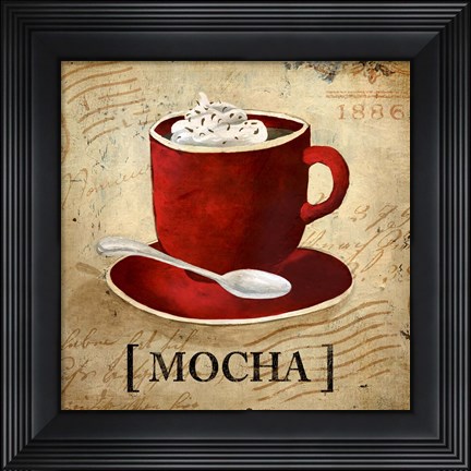 Framed Mocha Print