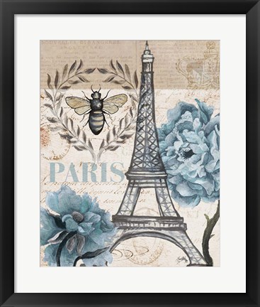 Framed Paris Bee I Print