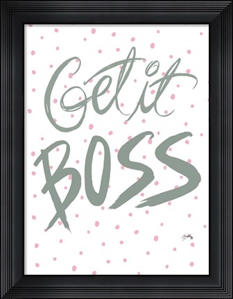 Framed Boss Lady I Print