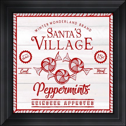 Framed Vintage Christmas Treats I Print