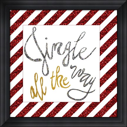 Framed Jingle Sparkle I Print