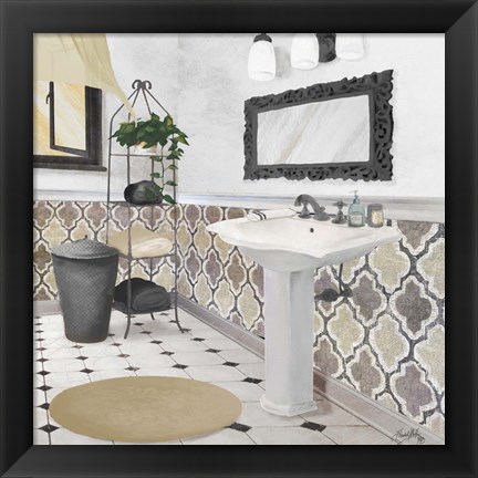 Framed Sundance Neutral Bath II Print