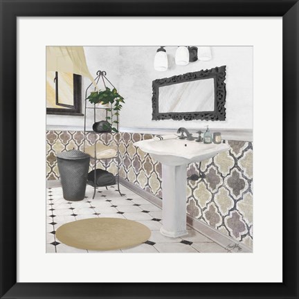 Framed Sundance Neutral Bath II Print