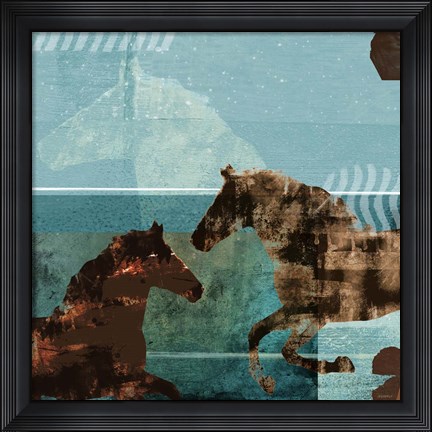 Framed Around the Stable I Print