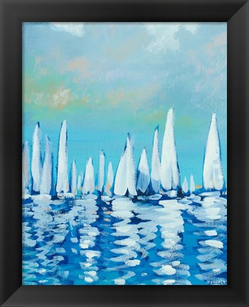 Framed Sailing II Print