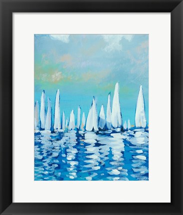 Framed Sailing II Print