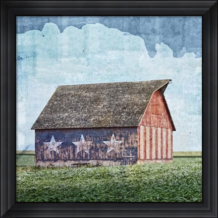 Framed American Barn Print