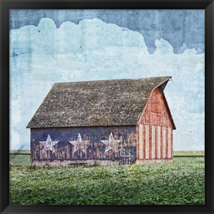 Framed American Barn Print