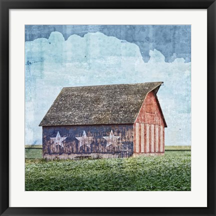 Framed American Barn Print