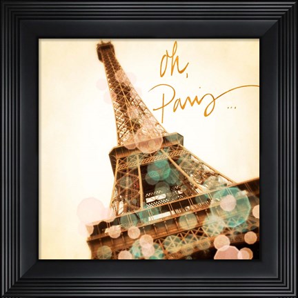 Framed Oh Paris Print