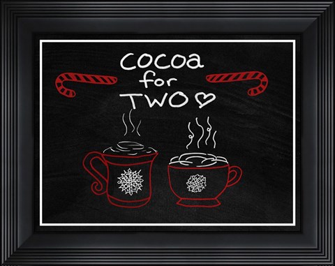 Framed Cocoa for Two Print