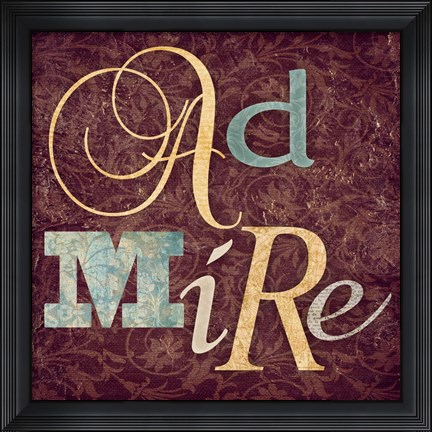 Framed Admire Print