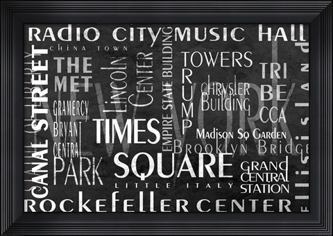 Framed Times Square Print