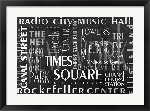 Framed Times Square Print