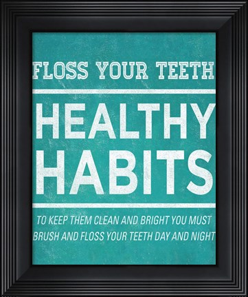 Framed Healthy Habits II Print