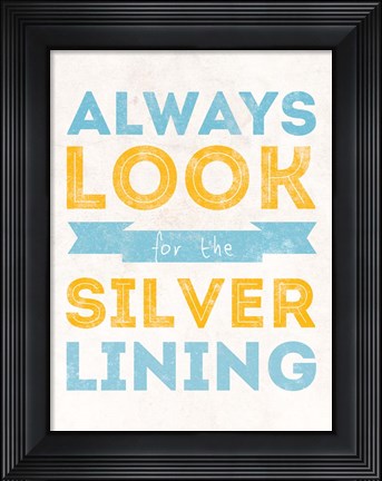 Framed Silver Lining Print